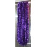 Vianočná girlanda - fialová - dlhá 6 m s Ø 5 cm