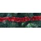 Vianočná girlanda - červená - 6m dlhá s Ø 2cm