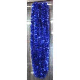 Vianočná girlanda - modrá - 6 m dlhá s Ø 7cm