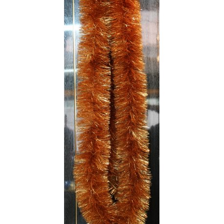 Vánoční girlanda - zlatá - 6 m dlouhá s Ø 5cm