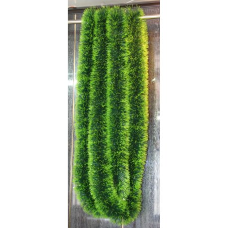 Vánoční girlanda - zeleno-světlezelená - 6 m dlouhá s Ø 7cm